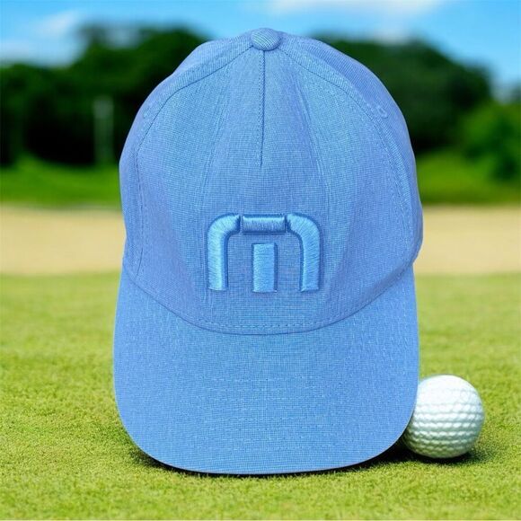 Travis Mathew Blue Logo Adjustable Snap Back Golf/Baseball Hat OS - Picture 1 of 6